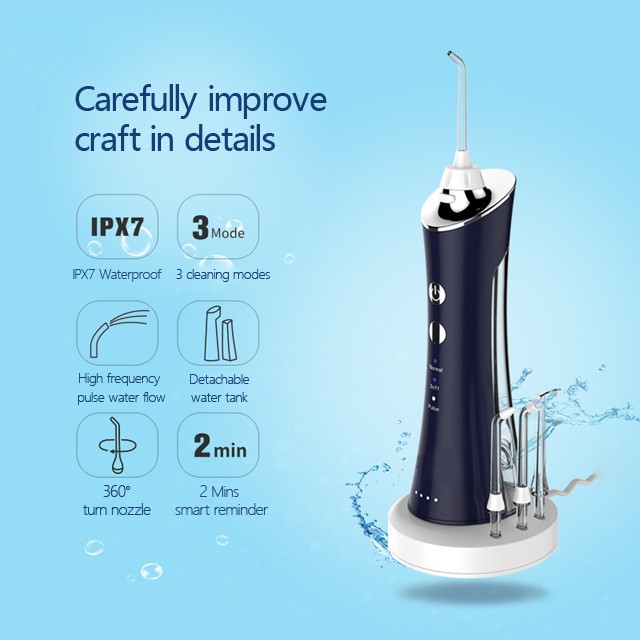 Vinero Lance Pembersih Karang Gigi Water Flosser Oral Irrigator