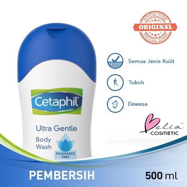 ❤ BELIA ❤ Cetaphil Ultra Gentle Body Wash Fragrance Free 500ml All skin type