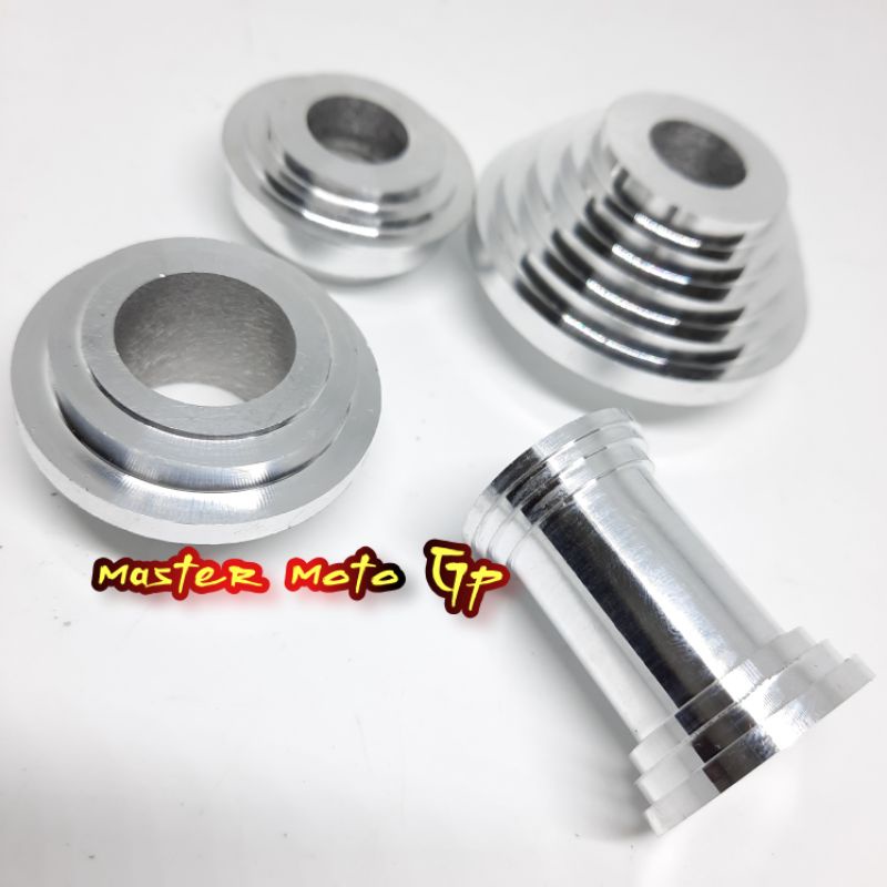 bosh tromol RX KING RXS RXK NEW SCORPIO  boshing tromol Rxking Depan belakang aluminium chrome