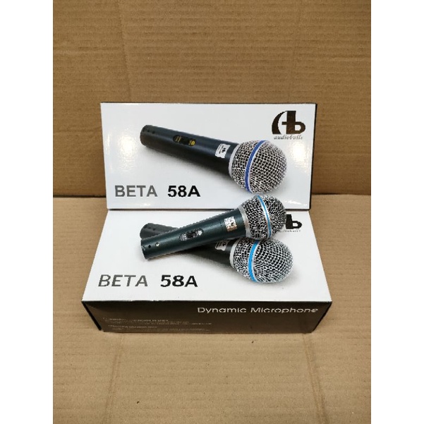 MICROPHONE - MIC KABEL AUDIOBULL BETA 58A VOKAL DYNAMIC ORIGINAL