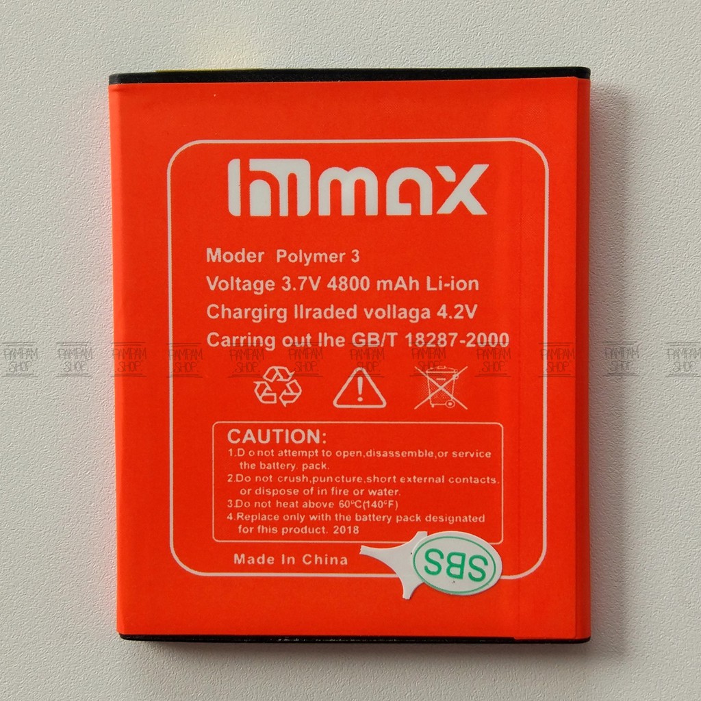 Baterai Himax Polymer 3 Original Double Power Batre Batrai Battery HP Polimer