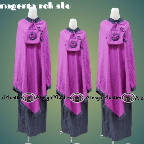 Mukena ponco mawar platinum new mode