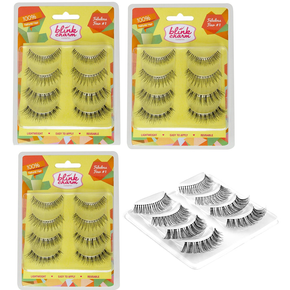 Blink Charm Eyelashes Fabulous Four(Isi 4 Pasang )(Choose Type)