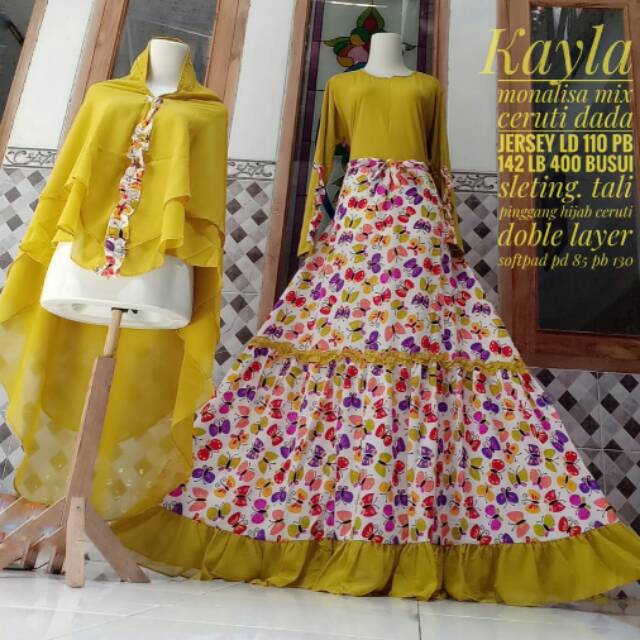 GAMIS KAYLA // SET KHIMAR CANTIK
