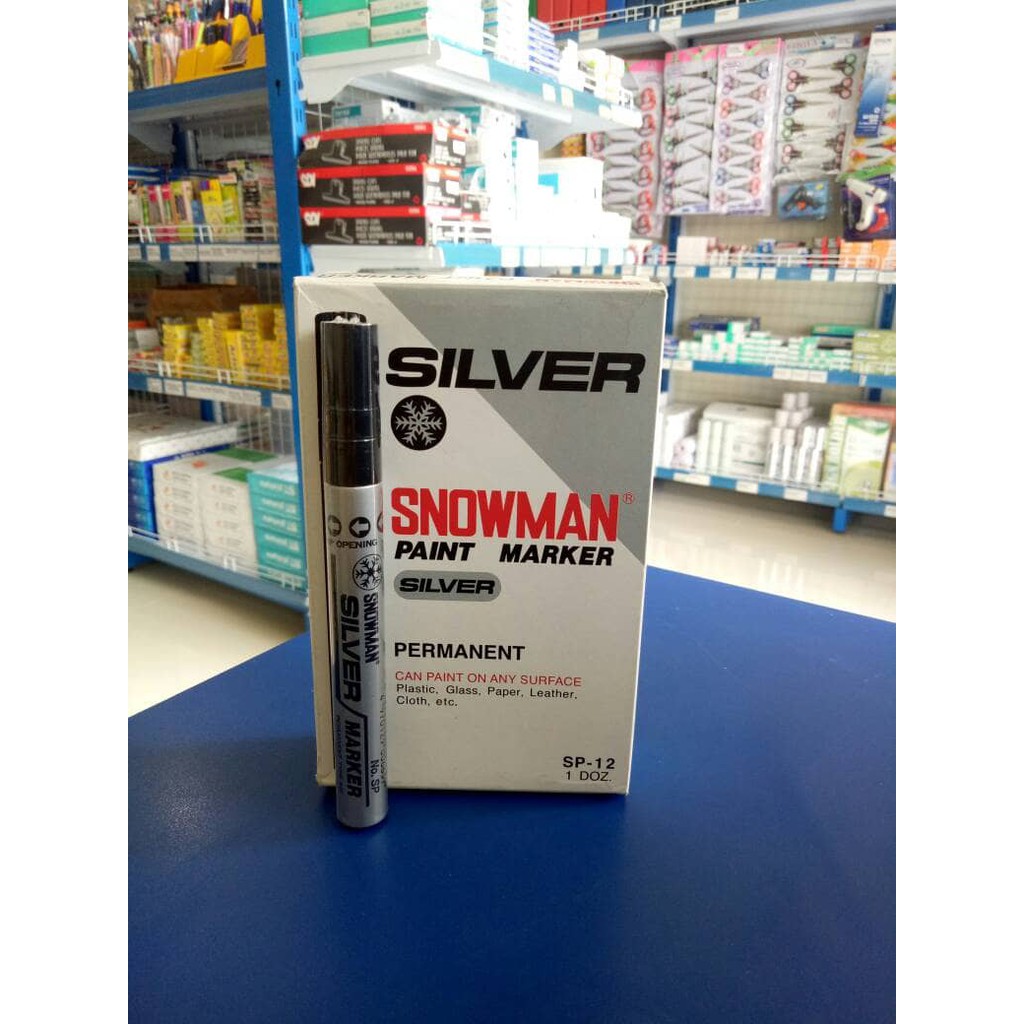 

Ready Spidol Paint Marker Silver Besar