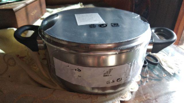 Panci Dengan Penutup, Peralatan Masak Dari Kaca, Baja Tahan Karat , 2.8 Liter An426