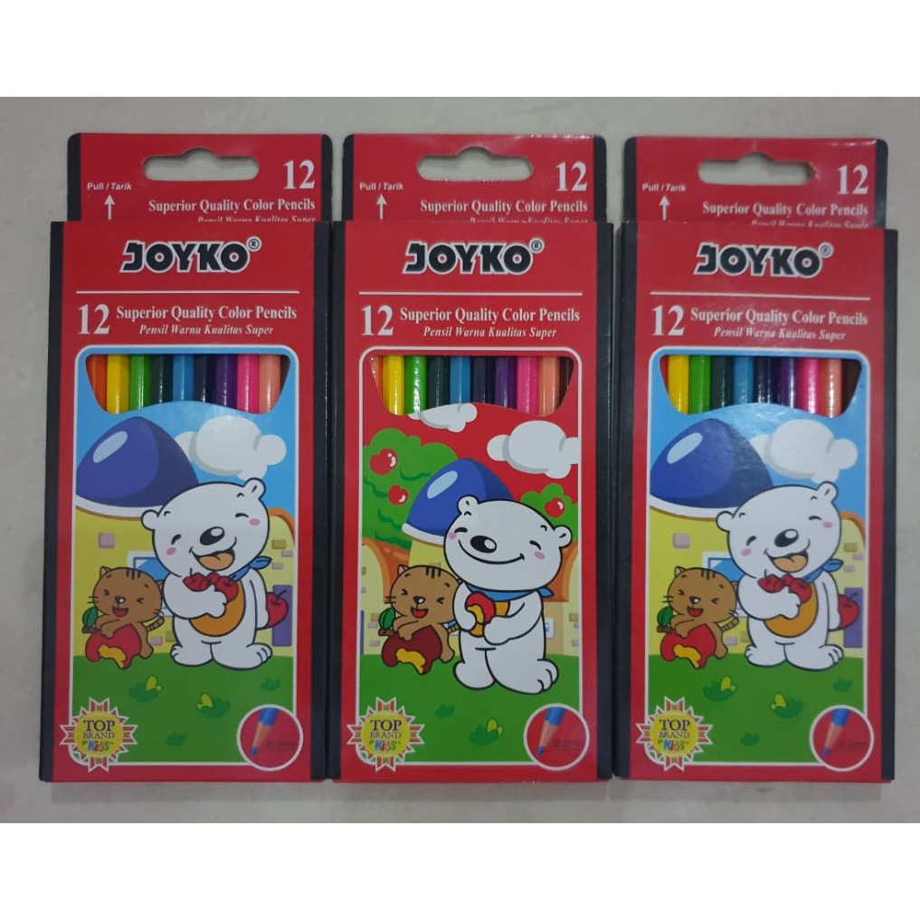 

Pensil warna panjang 12 warna joyko