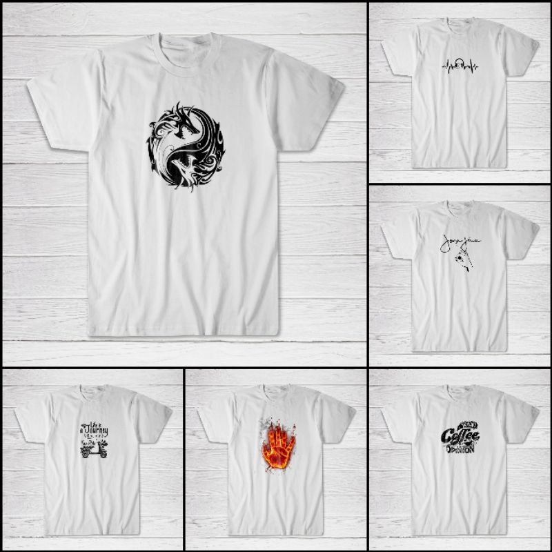 W007 KAOS COWOK UKURAN S M L XL MOTIF TULISAN OBLONG COWOK KAOS COWOK BAJU COWOK ATASAN COWOK KAOS P