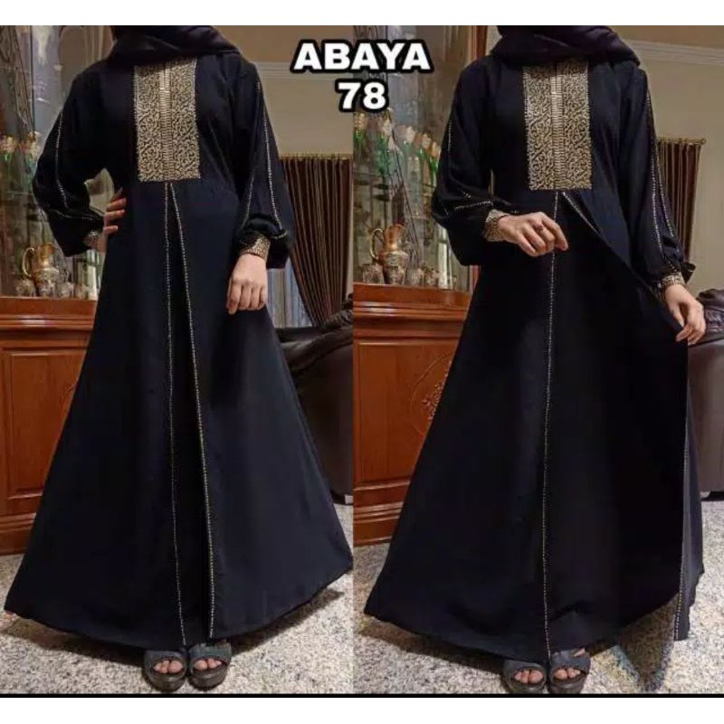 Abaya Arab Hitam Saudy Dubay 255 By Dithaabaya
