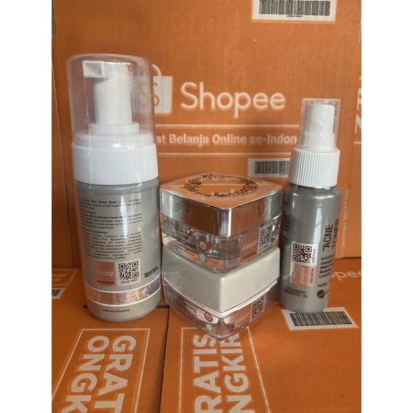 (BISA COD) PKT LENGKAP DAY CREAM ISI 4 PCS, PAKET ISI 3 PCS, PAKET WHITE CELL DNA, ACNE, LUMINOS, UL