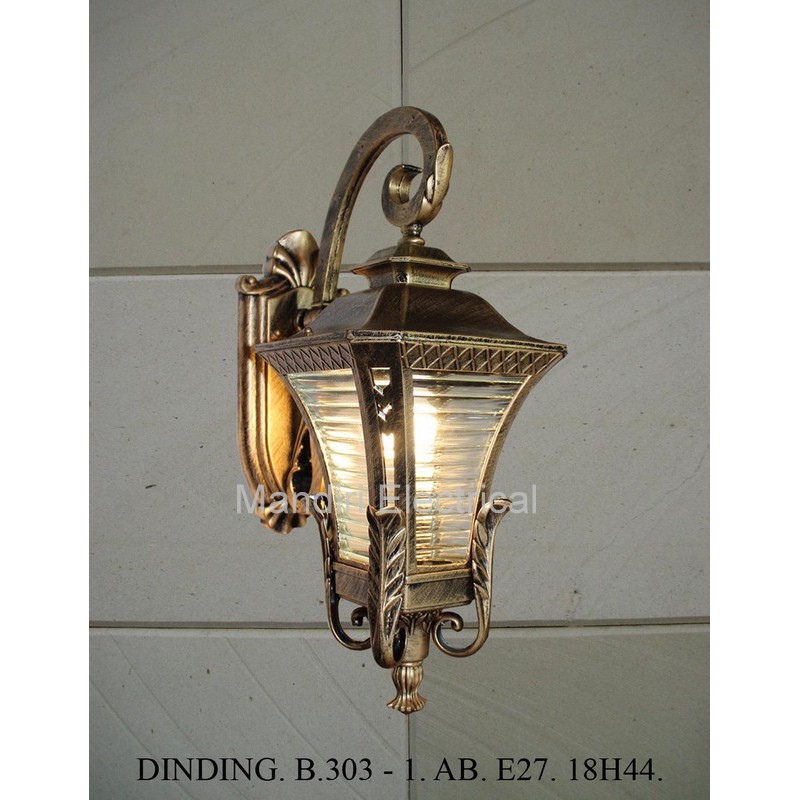 lampu Hias Dinding Dekorasi Outdoor 303 AB / BK