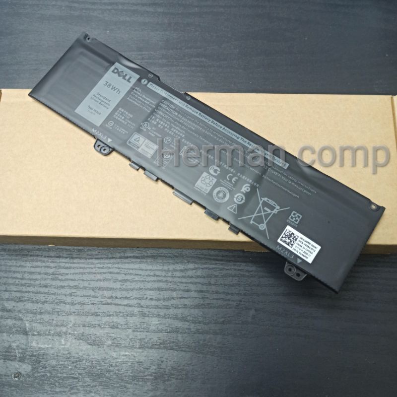 Original Baterai Laptop Dell F62G0 38Wh