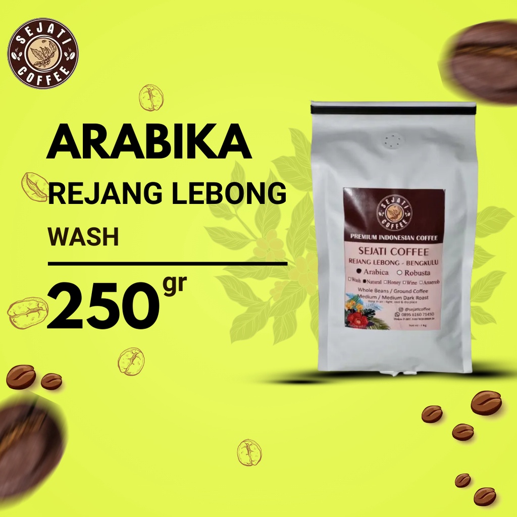 

Kopi Bubuk Arabika Rejang Lebong Wash 250 gram