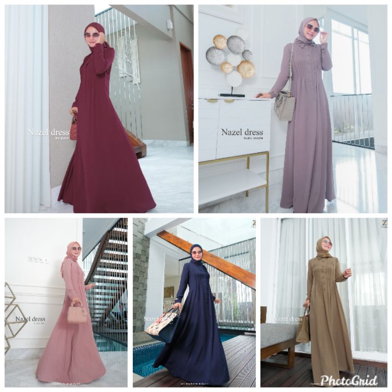 Nazel dress azzahra premium syari