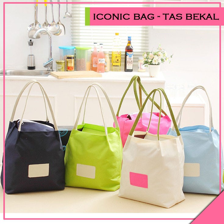 Tas Bekal Makan Siang Makanan Piknik Wisata Sekolah Kerja Anak Lunch Bag Cooler [GN37]