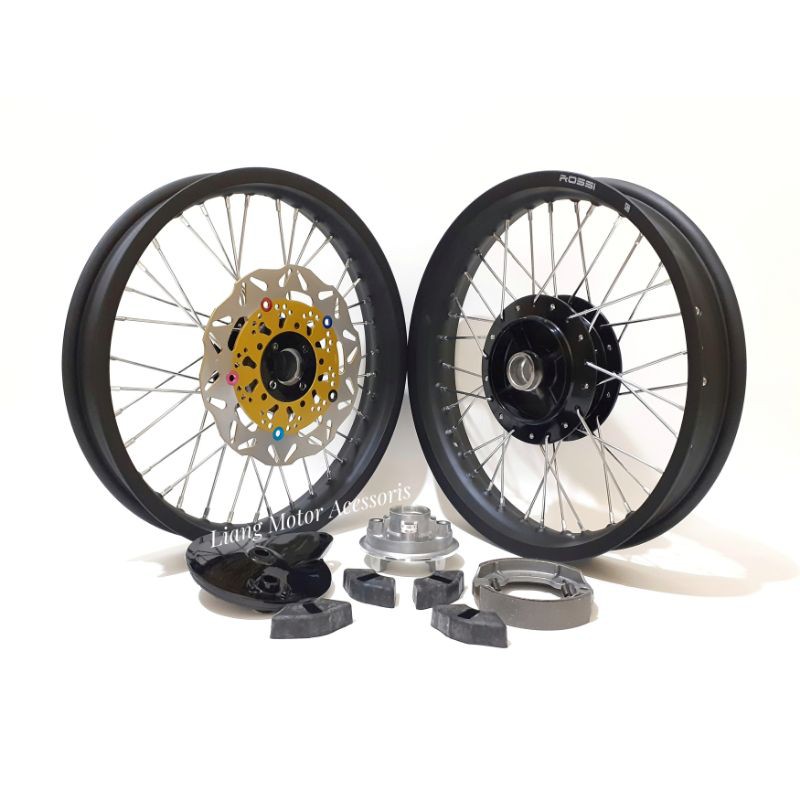 Sepaket Velg VRossi Ring 18 Tromol Set Jari2 Custom Rubahan - Suzuki Thunder 125
