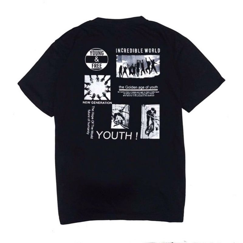 Baju Kaos Motif Distro/Baju Distro Kekinian/T-Shirt Distro Sablon KYBE-Store