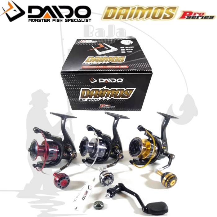 Reel Pancing DAIDO DAIMOS 2000 3000 4000 6000 Pro Series Power Handle - Silver 2000