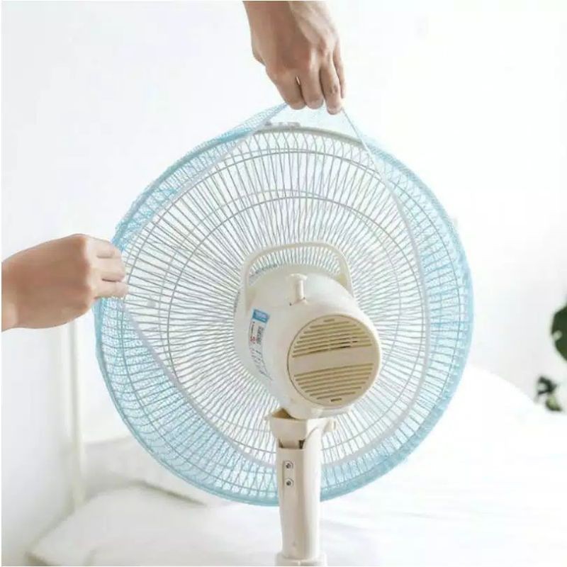 Sarung Pembungkus Penutup Pelindung Kipas Angin Jaring Fan Cover Baby Safety Fan Penutup Kipas Angin