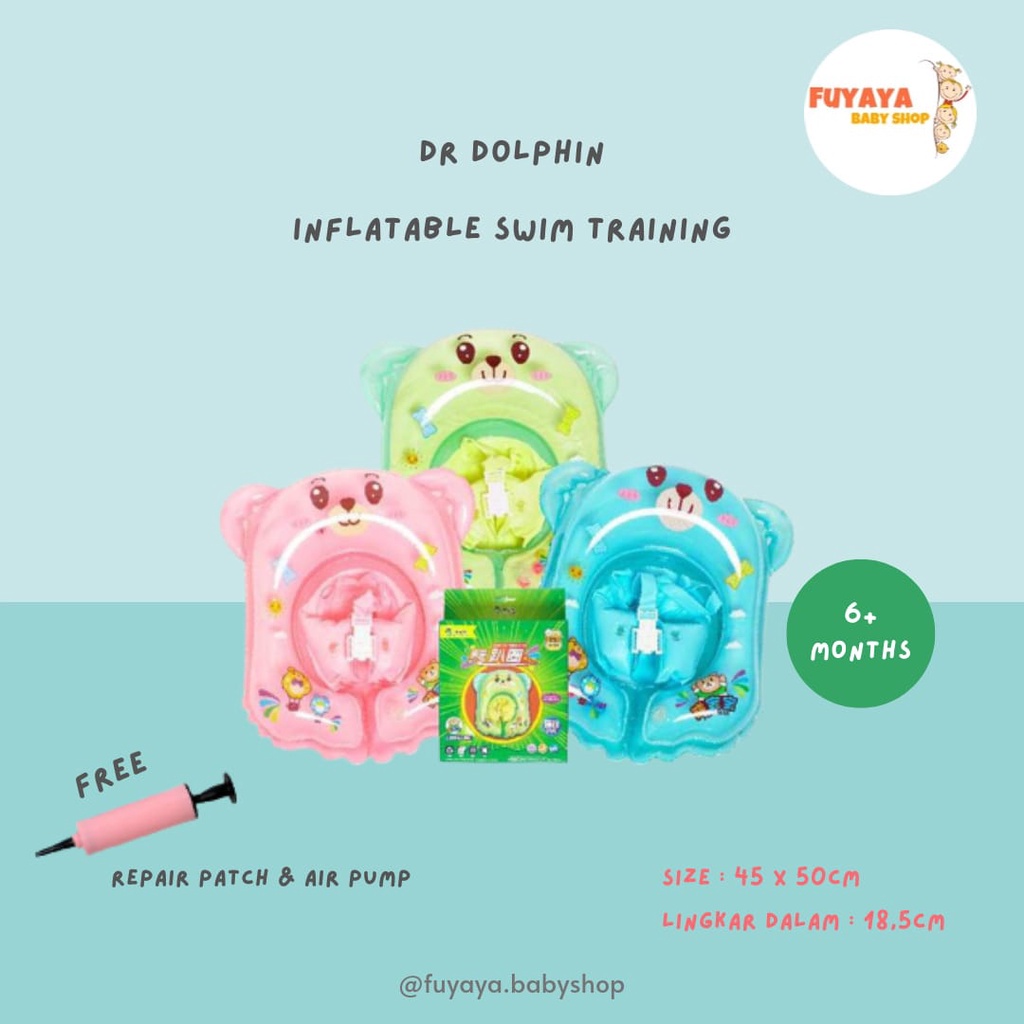 FUYAYA BABYSHOP - Dr Dolphin Inflatable Swim Training DD01113 / Ban Renang Anak Pelampung
