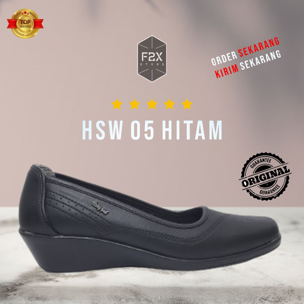 SEPATU FORMAL PANTOFEL/LOAFERS WANITA HOMYPED HSW 05 HITAM ORIGINAL