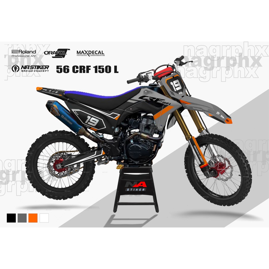 DECAL CRF150L FULLBODY - STIKER DECAL CRF SIMPLE CRF-56