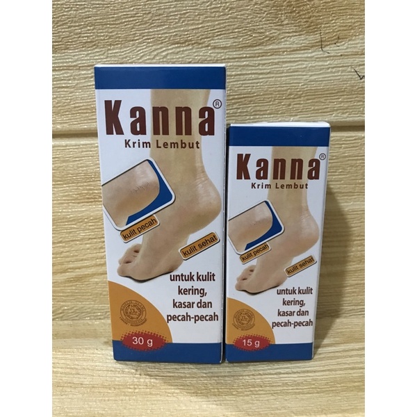 Kanna Krim Lembut | Kanna Krim Kaki Kasar dan Pecah-pecah | 15gr | 30gr