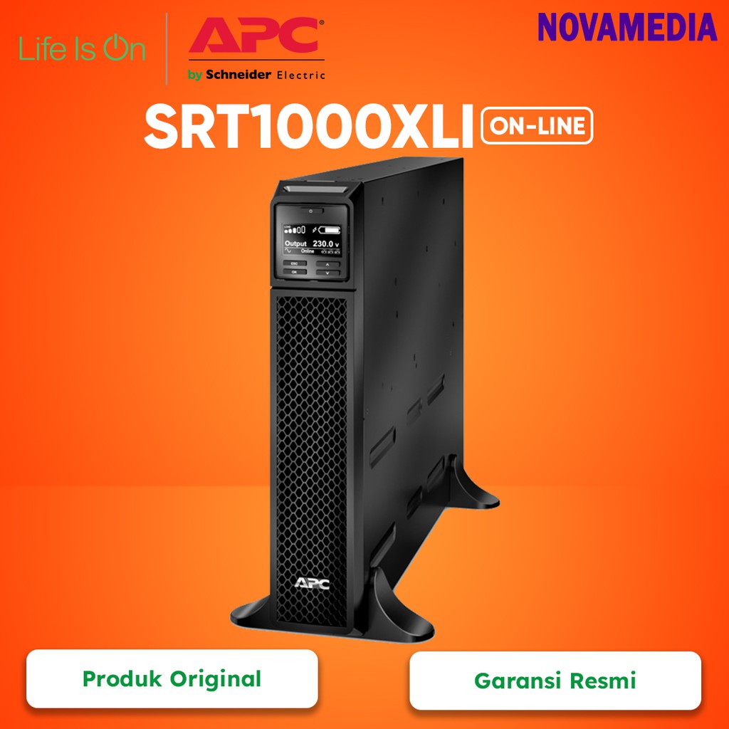 UPS APC SRT1000XLI Smart UPS Online 1000VA 1000Watt 230V Garansi Resmi