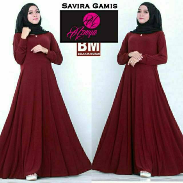 Gamis Jersey Polos Tebal Busui