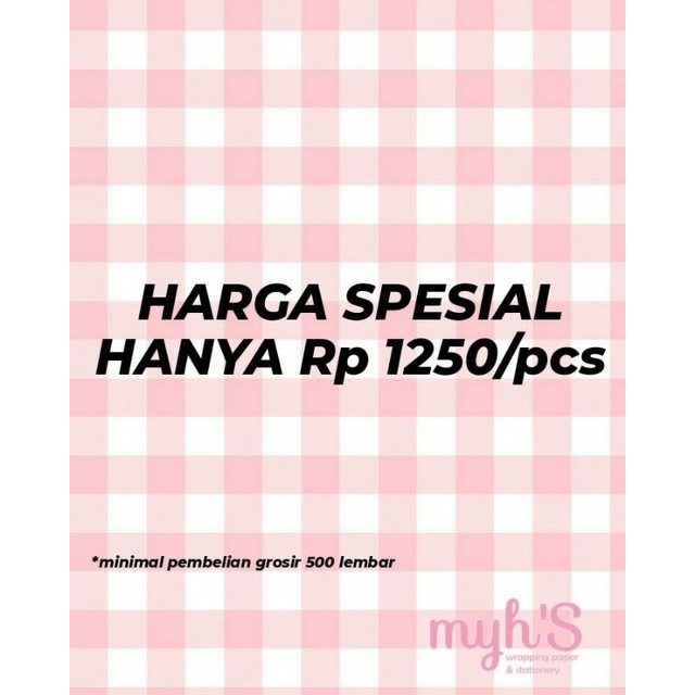 KERTAS KADO SANSAN WAWA / Kertas kado estetik / kertas kado motif