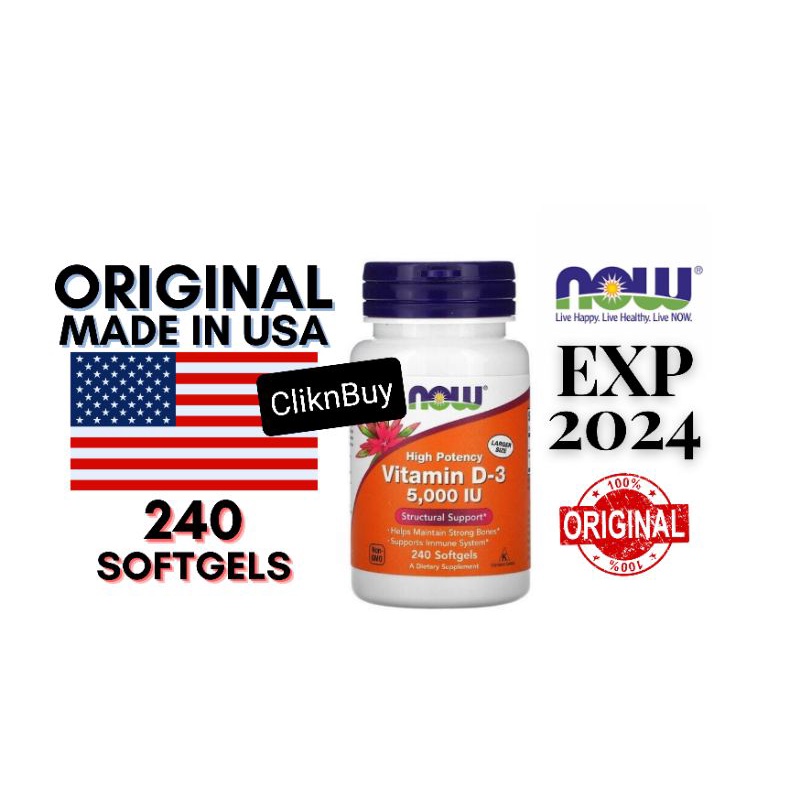 Vitamin D3 5000iu - Vit d3 5000IU - 100% Original USA