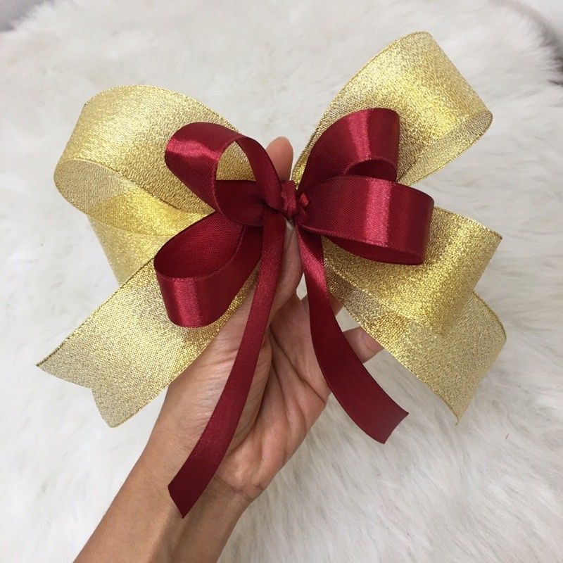 

1 Pcs Pita Kado / Pita Glitter Metalik / Pita Satin / Pita Jadi / Pita Souvenir / Pita Hampers Kado