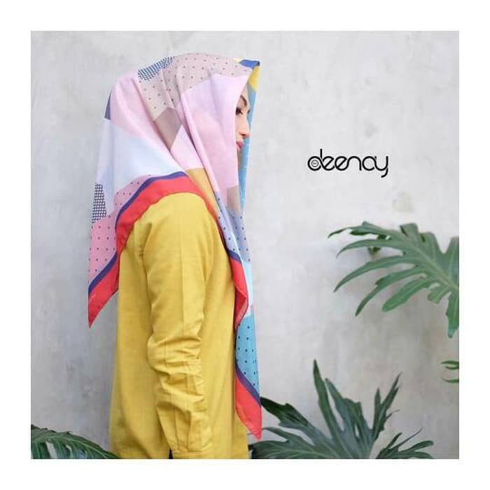 Promo HIJAB PRINTING   JILBAB SEGI EMPAT DEENAY ORIGINAL DISTRO   AISHA Murah