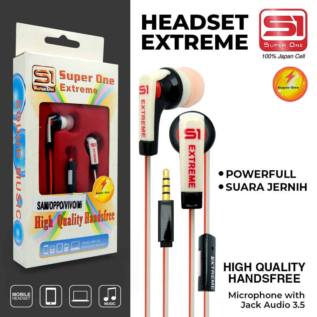 Handsfree Headset Extreme HF MP3 Xtra Bas