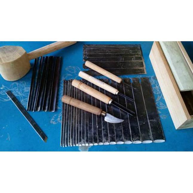 COD pahat ukir kayu complete plus pisau
