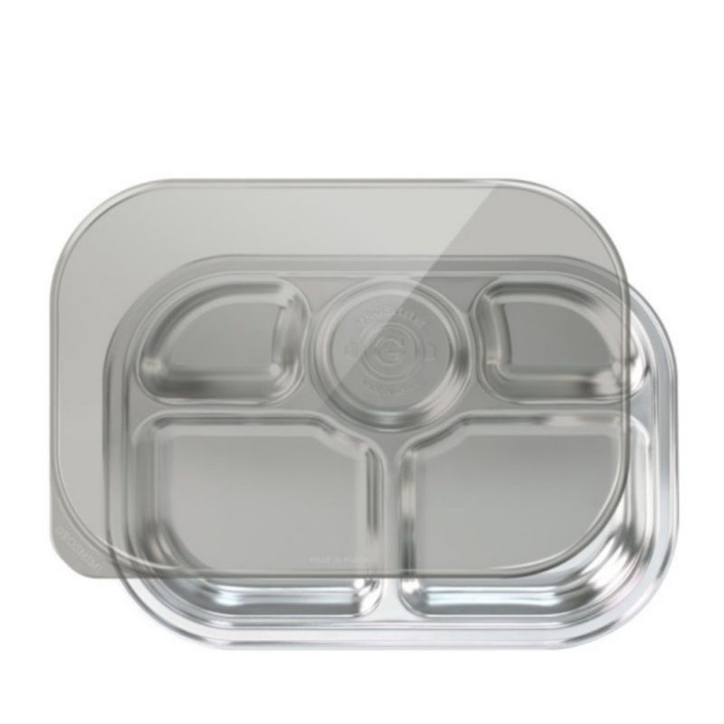 Grosmimi Stainless Baby Food Tray 3 &amp; 5 Compartment - Tempat Makan Bayi