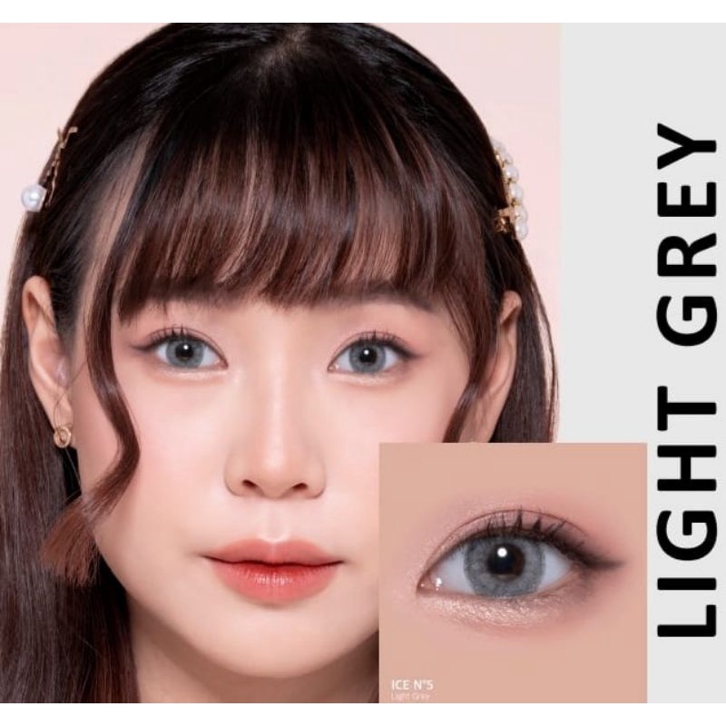 Ice N5 Light Grey normal minus s/d -6.00 Softlens 14.5 mm