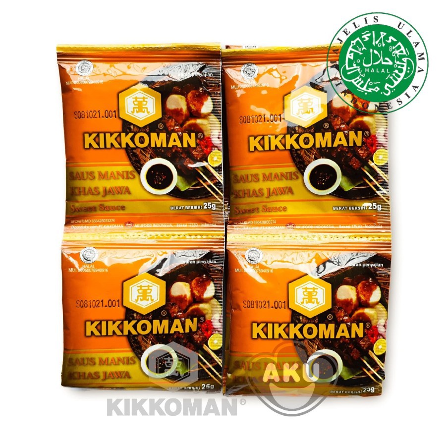 

Kikkoman Sweet Sauce Khas Jawa HALAL Sachet 25gr Kecap Manis Khas Jawa 25 gr ( isi 10 Pcs)