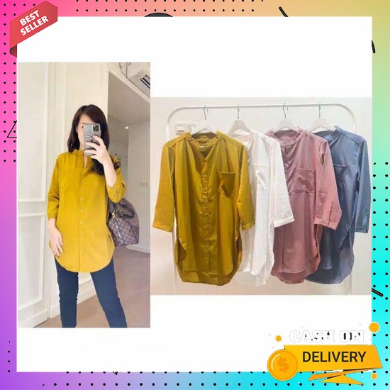 Harga Murah.. Model Tunik Kemeja Terbaru Dari Batikcuan Bahan Toyobo Premium / Atasan Wanita Kekinia
