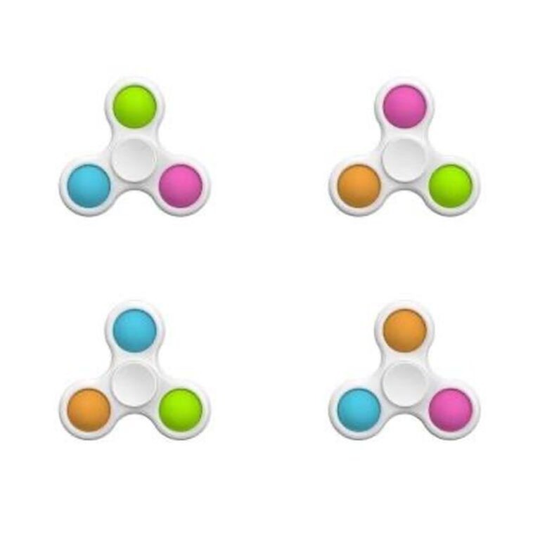 HanyaBeli Fidget Spinner Pop It Pop Spinner Toys Mainan Anak Pop It Anti Stres-1