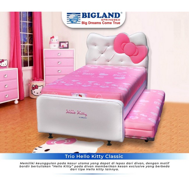 Kasur spring bed Bigland TRIO Hello Kitty 3 in 1 Classic uk 100