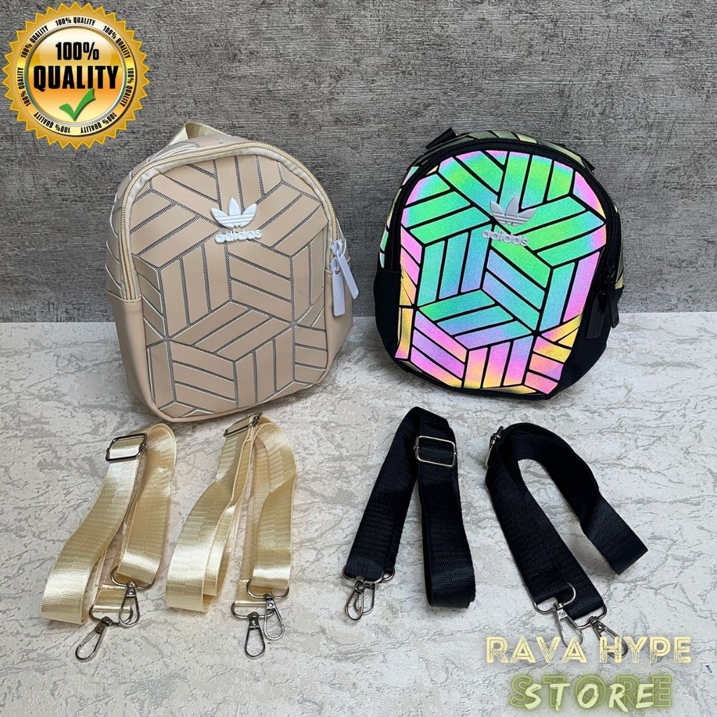 Adidas Mini Backpack Issey Miyake New Pattern / Tas Adidas Tas Selempang Tas Ransel