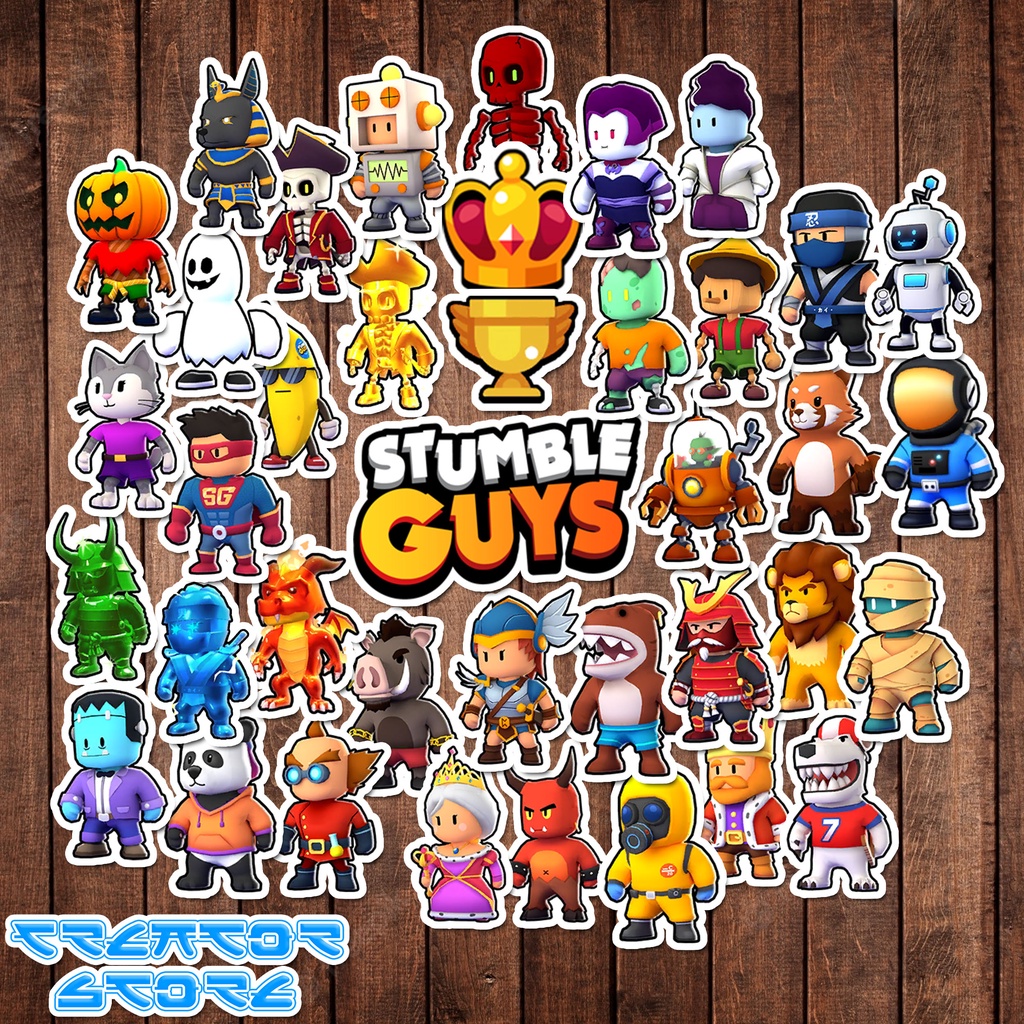 Jual STICKER STUMBLE GUYS WATERPROOF Stiker Vinyl Sticker set all
