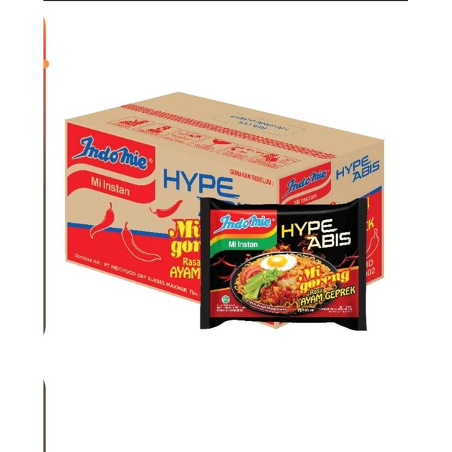 

Mie Goreng Indomie Hype Abis Rasa Ayam Geprek 85g 1 Dus isi 40 pcs