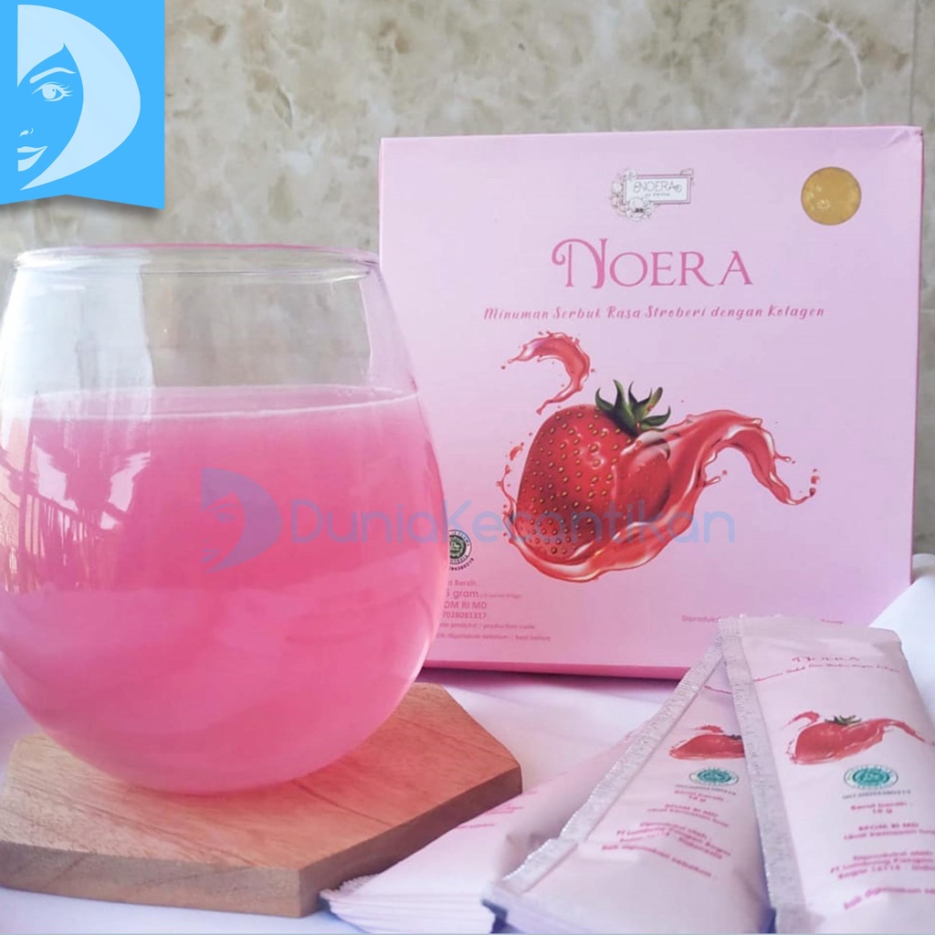 Noera Collagen Drink With Birdnest and Saffron Extract Minuman Serbuk Collagen Pemutih Badan Noera Beauty / Minuman Pemutih Badan Noera