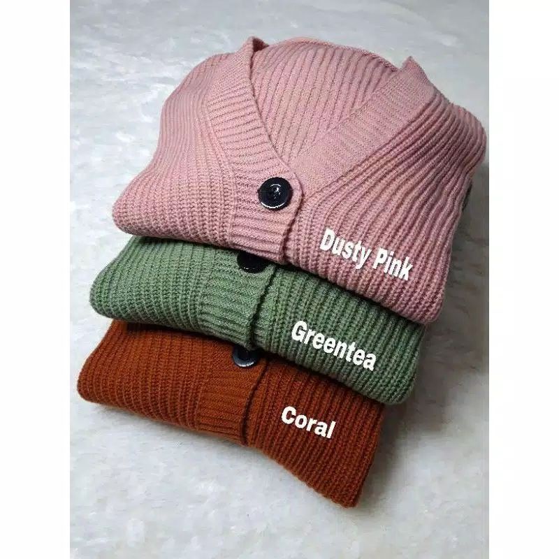 Cardigan Rajut Oversize Nacara Premium Cardy Crop Tebal-4