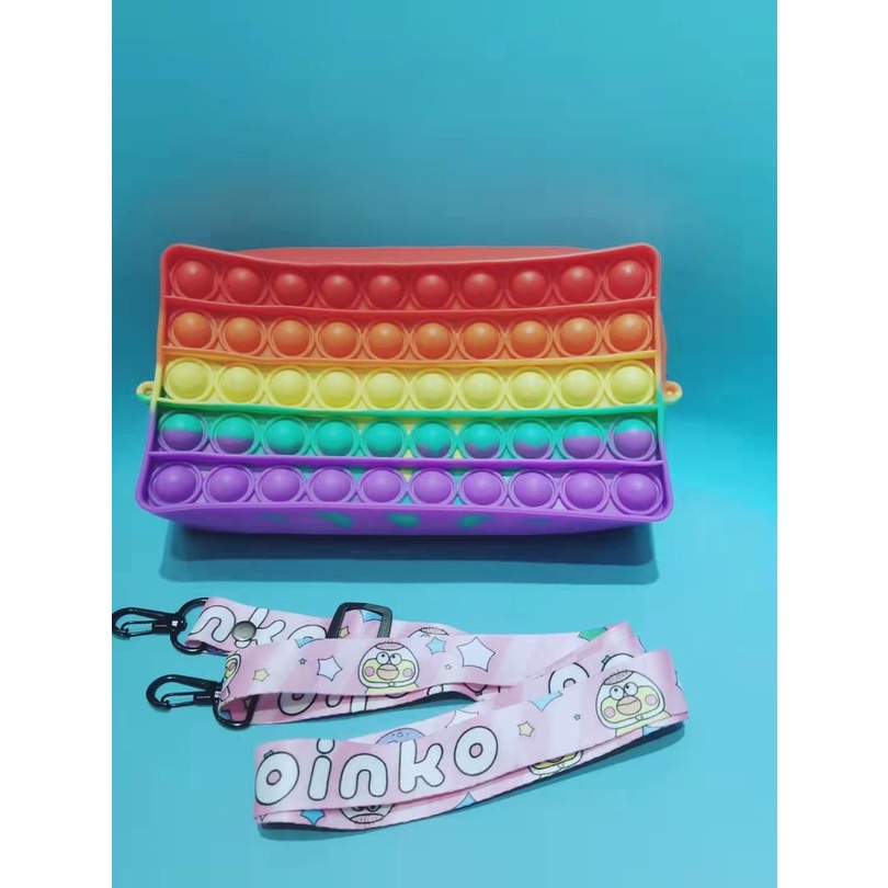 Tas Pop It Kotak Alat Tulis Mainan Fidget Gelembung Push Pop It-3