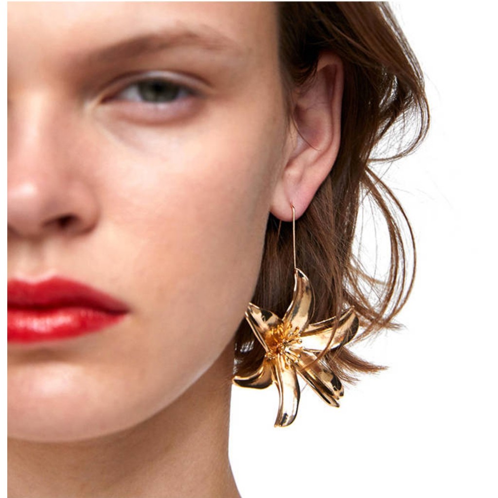 Anting Korea Bunga Lily Gold