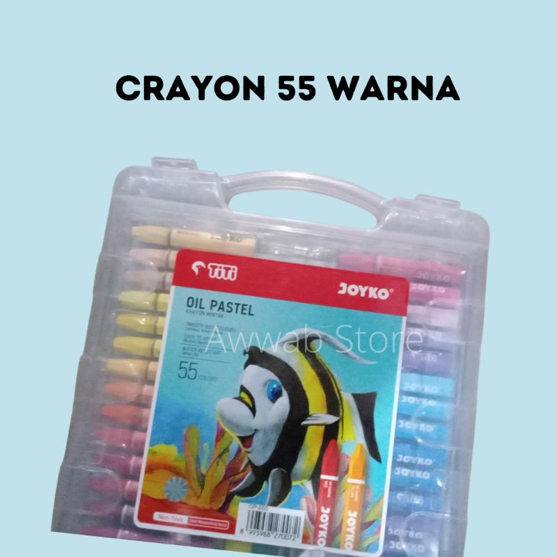 

Crayon Krayon 55 Warna Oil Pastel Titi Joyko