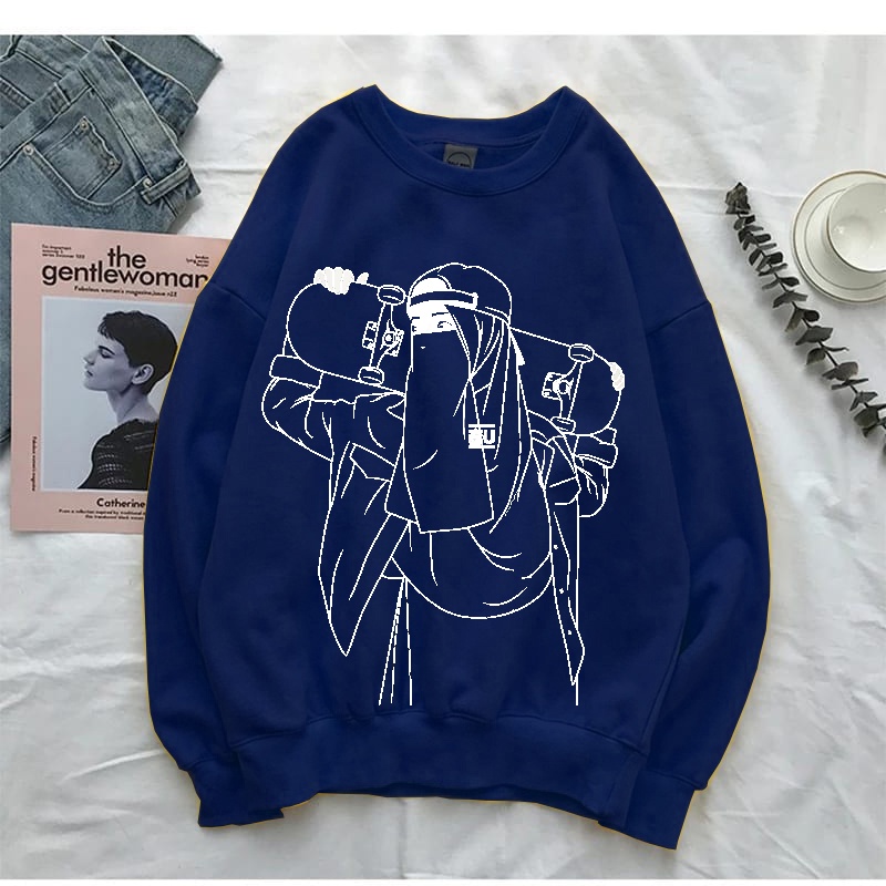 Sweater wanita Anime Style Crewneck wanita M-XXL